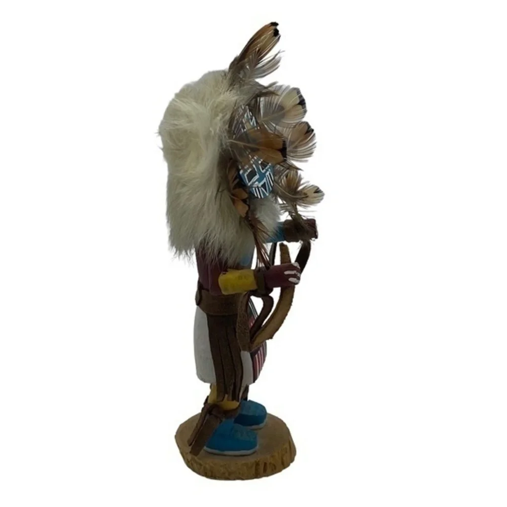 Kachina Native American Sun Face Artist signed Thompson Figurine